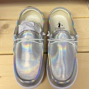 Corky’s Kayak Silver Iridescent Shoes
